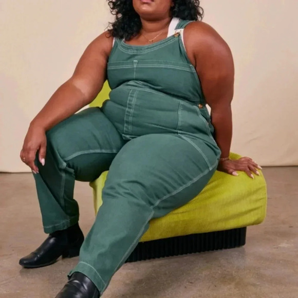 Big Bud Press Pants - Big Bud Press Overalls Dark Emerald Green Overalls Size 1XL 1X Jumpsuit Made USA